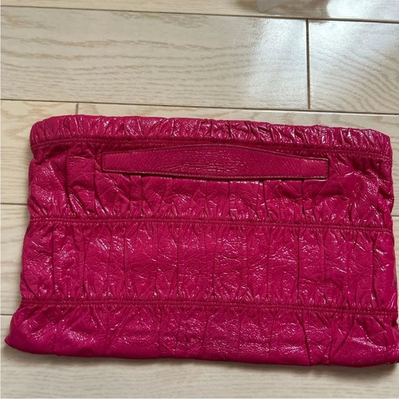 Prada Pink Leather Clutch - Picture 3 of 13